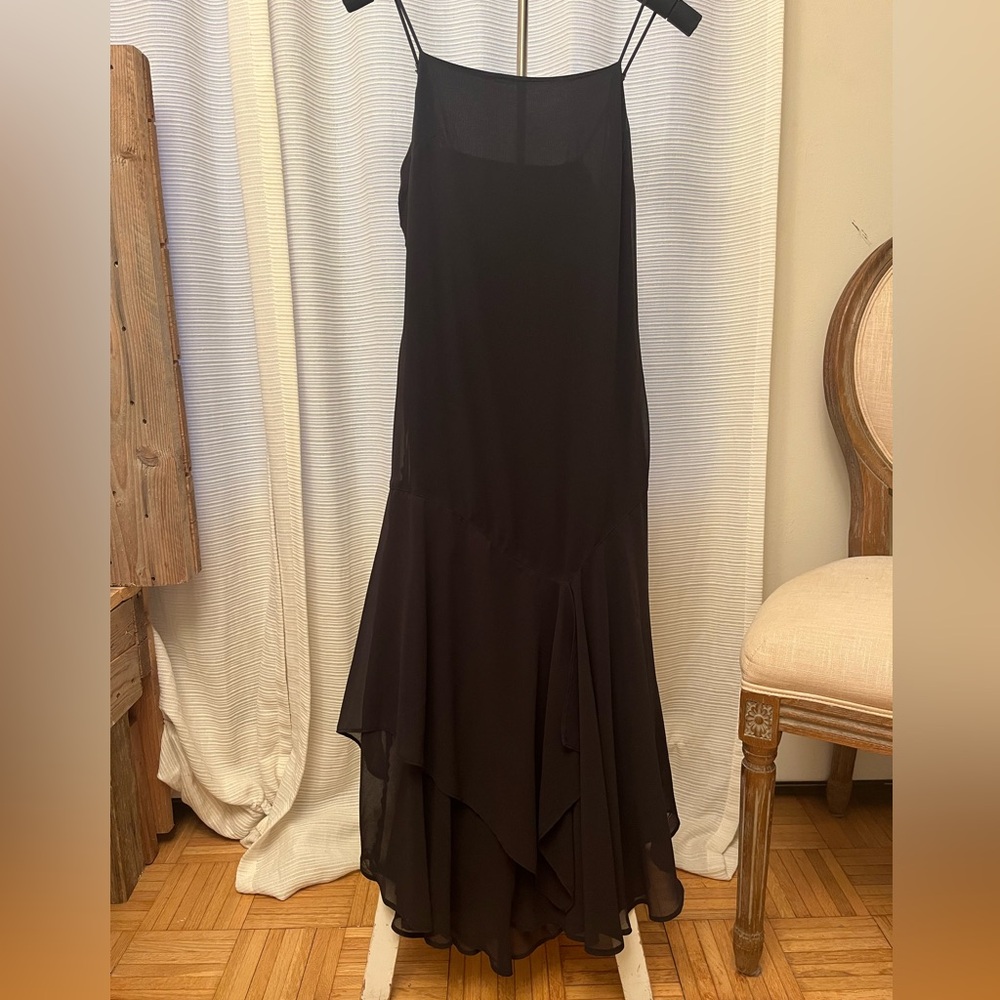 Urban Outfitters Black spaghetti strap mid length dress